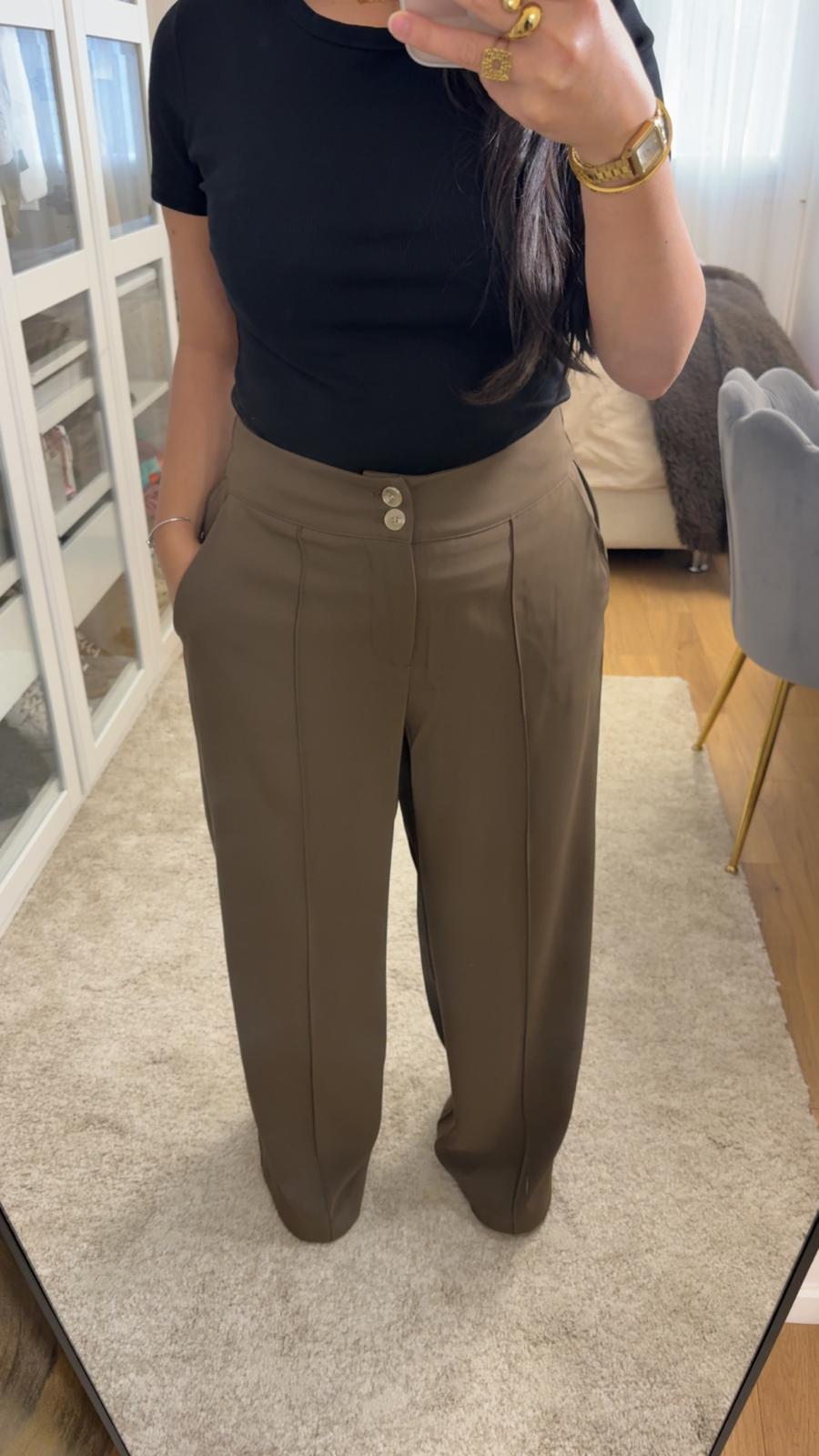 Pantalon Maysa - Marron fluide Élégant