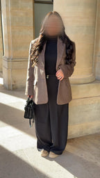 Blazer Alma - En laine Taupe