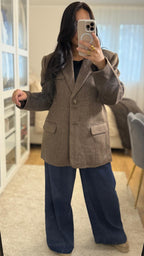 Blazer Alma - En laine Taupe