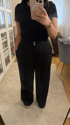 Pantalon Maysa - Noir fluide Élégant