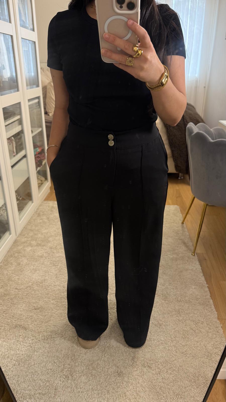 Pantalon Maysa - Noir fluide Élégant