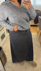 Jupe Célia - Jean Stretch Gris