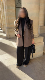 Blazer Alma - En laine Taupe