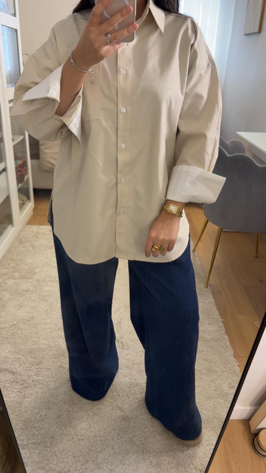 Chemise Léona - Beige Élégante