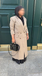 Veste Elina - ultra longue Taupe