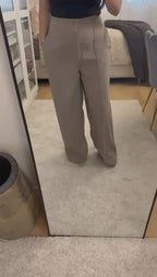 Pantalon Maysa - Taupe fluide Élégant